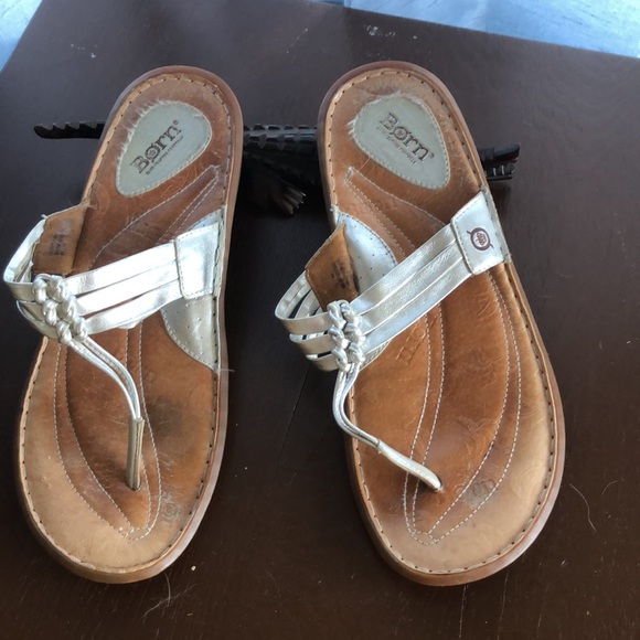 Silver Sandals sz 12 - Picture 8 of 8